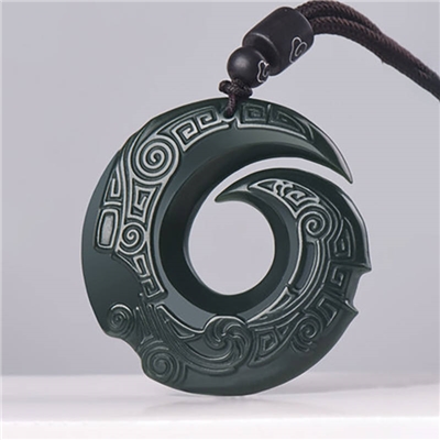 【诺瑶美玉】开光和田玉吊坠时来运转平安扣玉佩玉石挂坠项链男款