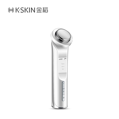 金稻美容仪提拉紧致家用精华导入仪脸部眼部按摩仪 清洁面部洗脸仪 导出导入仪 KD9960白色 礼物女
