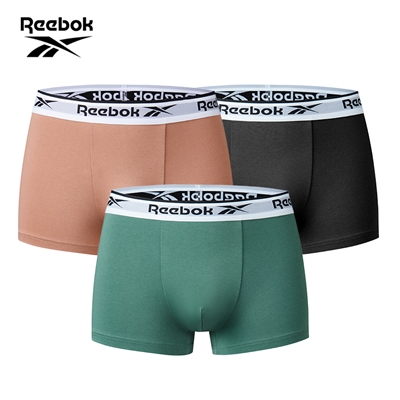 Reebok男士内裤 黑色/珊瑚粉/孔雀蓝