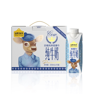 认养一头牛珍稀娟姗牛3.8g蛋白纯牛奶250ml*10盒