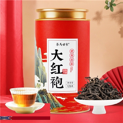 茶马世家 武夷岩茶 大红袍茶叶罐装125g