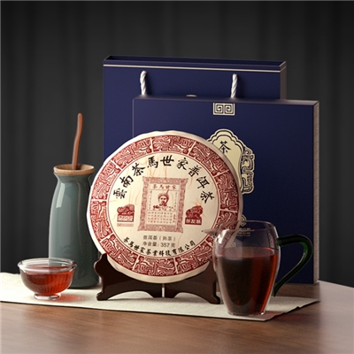 茶马世家品鉴级普洱熟茶357g 