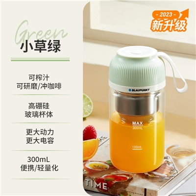 蓝宝（BLAUPUNKT） 德国便携随行杯榨汁机榨汁杯咖啡研磨机榨汁杯家用迷你果汁机J03